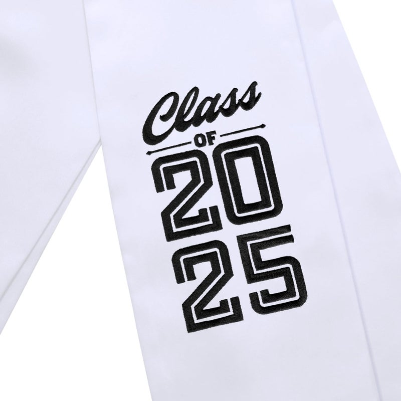 Endea Graduation Stole Class of 2025 With Classic Tips - Unisex Adult - 62" Long - Graduation Sash - Image 5